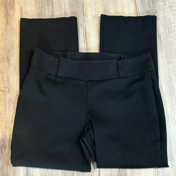 Eileen Fisher Black Ponte Knit Pull-On Pants - size Large - Picture 3 of 5